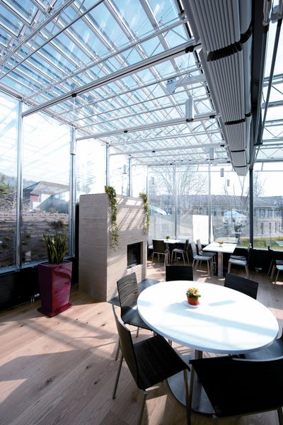 Skylight Shading Systems, SG 2195, Multiscreen 1-10%, Room shot "Restaurant Schinznach Bad", Schinznach, Switzerland